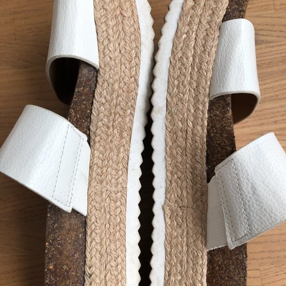 Brash Payless White Skyline Horizon Wedge Sandals Size 8 | Women's Sandals - Picture 2 of 6